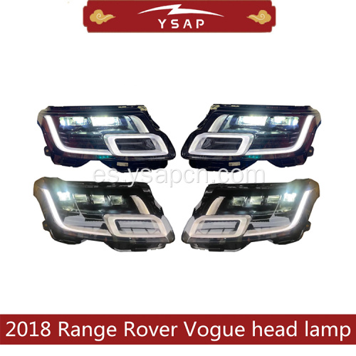 Faros de la lámpara de cabeza para 2013-2018 Range Rover Vogue
